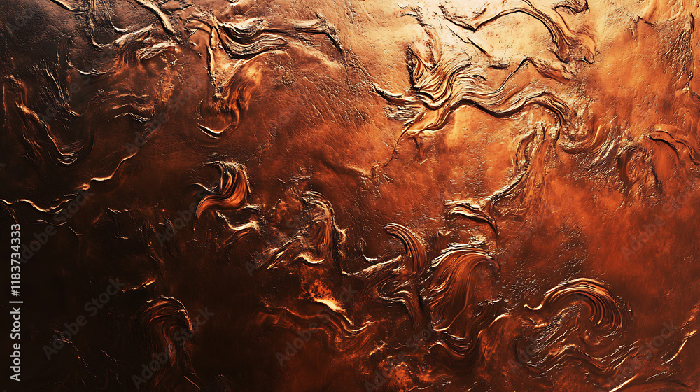 Poster copper oxide effect texture and background