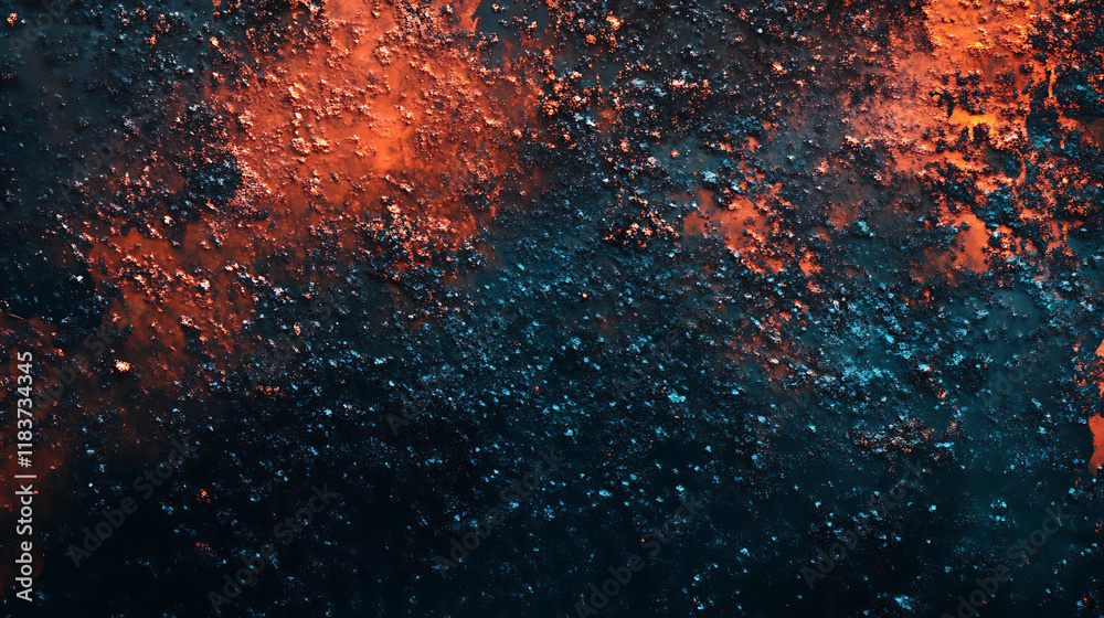 Poster copper oxide effect texture and background