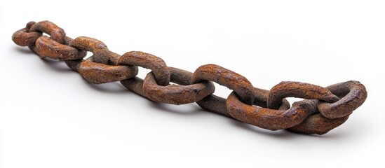 Obraz premium Rusty Chain: A Study in Texture and Time