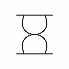 hourglass time loading icon vector sign
