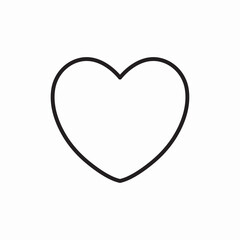 heart love favorite icon vector sign