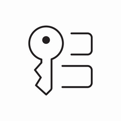 key access security icon vector sign