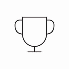 trophy winner award icon vector sign