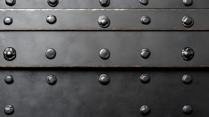 Gray flat sheet metal fastened with rivets with frame for writing messages, suitable for making background images and banner designs