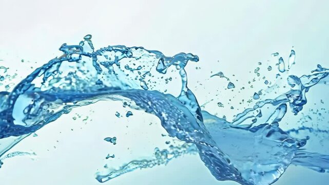 Dynamic Water Splash Motion Video