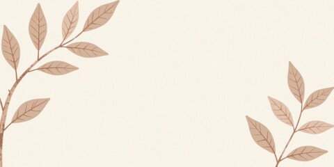 Elegant Botanical Frame with Space for Text and Design Elements