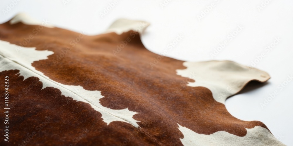 Aufkleber Close-up view of a brown and white hide with unique markings