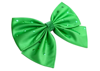 style coquette bow playful festive green elegance