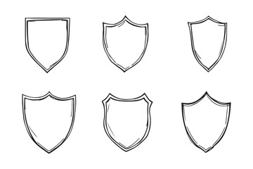 Complete Shield Icon Collection for Digital Assets
