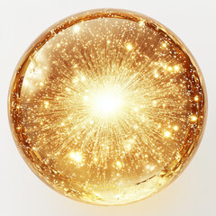 Bubbles and molecules, gold liquid with golden drops. oil foam froth bubbles, abstract natural bubbling texture, cosmetic serum oil, skin treatment collagen drop