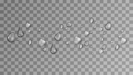 realistic water drop and condensation vector