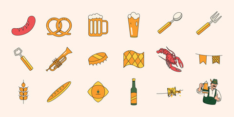 Oktoberfest Clean Elements Illustration Pack