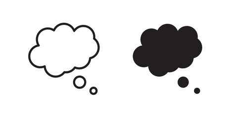 Dream cloud icon set vector graphics designs