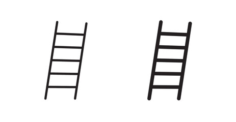 Ladder icon set vector graphics designs