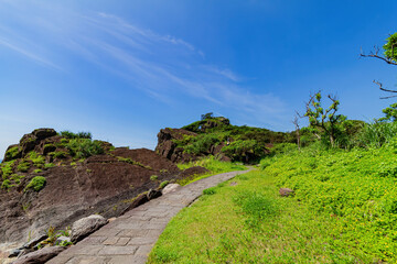 Beautiful sunny landscape of Beiguan Tidal Park