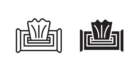 Wipes pack icon set vector graphics designs