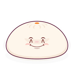 steamed buns smile face cartoon cute