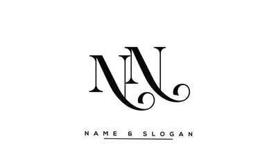 NN Abstract Letters Logo Monogram