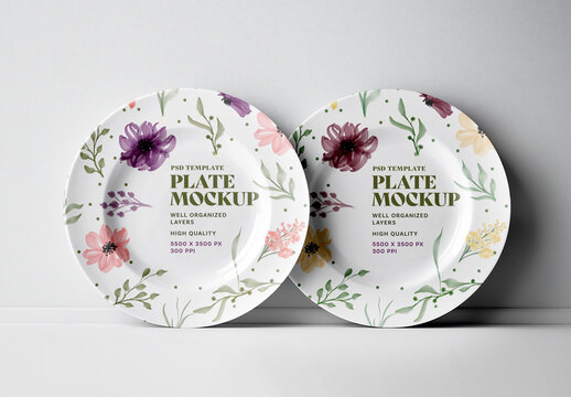 Plate Mockup for Creative Design and Branding Projects