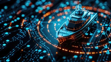 Edge computing autonomous ship navigation