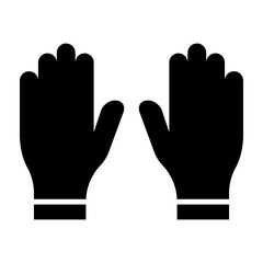 Obraz premium Gloves Glyph Icon Design