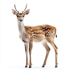Fototapeta premium Deer isolated on white background.