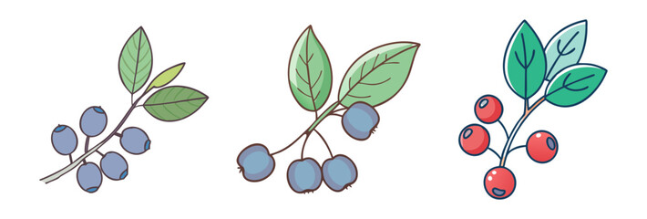 sea buckthorn vector icon, fruit vector illustration - simple illustration of sea buckthorn perfect for logos, and fruit-themed designs.