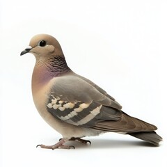 Fototapeta premium Dove isolated on white background. plant, pot, leaf, nature, flower, isolated, tree, herb, houseplant, potted, decoration, rosemary, leaves, flora, palm, home, botany, fresh, garden, house, spathiphyl