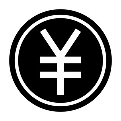 Yen Glyph Icon Design