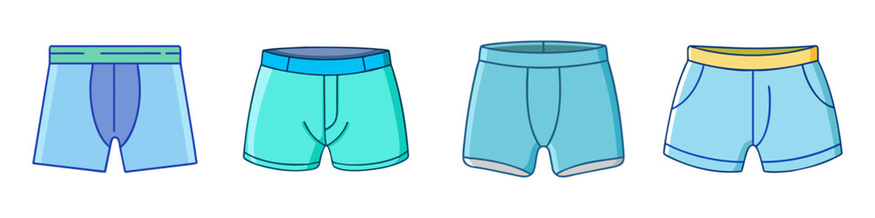 boxer shorts vector icon, clothing vector illustration - simple illustration of boxer shorts perfect for logos, and clothing-themed designs.