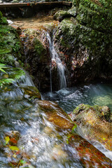 Sunny exterior view of the landscape of Linmei Shipan Trail