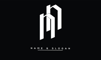 NN Abstract Letters Logo Monogram