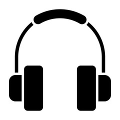 Headphone Glyph Icon Design