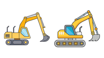 backhoe vector icon, vehicles vector illustration - simple illustration of backhoe perfect for logos, and vehicles-themed designs.