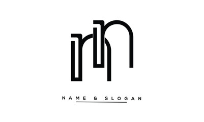 NN Abstract Letters Logo Monogram