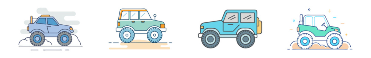 off road  vector icon, vehicles vector illustration - simple illustration of off road perfect for logos, and vehicles-themed designs.