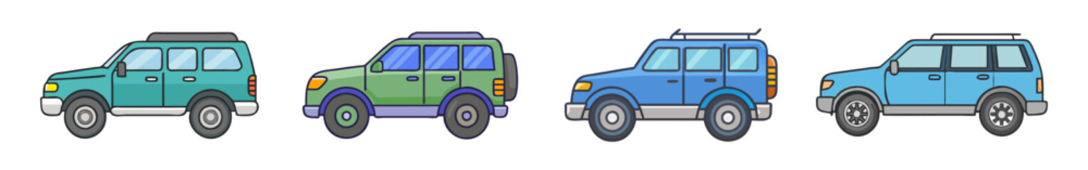 suv sport utility  vector icon, vehicles vector illustration - simple illustration of suv sport utility  perfect for logos, and vehicles-themed designs.