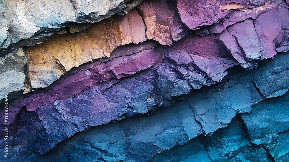 Poster layered rock strata colourful background gradient texture