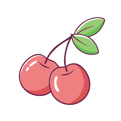 capulin cherry vector icon, fruit vector illustration - simple illustration of capulin cherry perfect for logos, and fruit-themed designs.