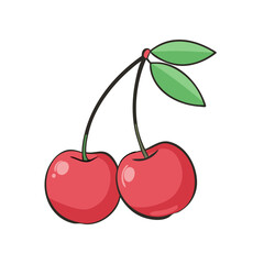 capulin cherry vector icon, fruit vector illustration - simple illustration of capulin cherry perfect for logos, and fruit-themed designs.