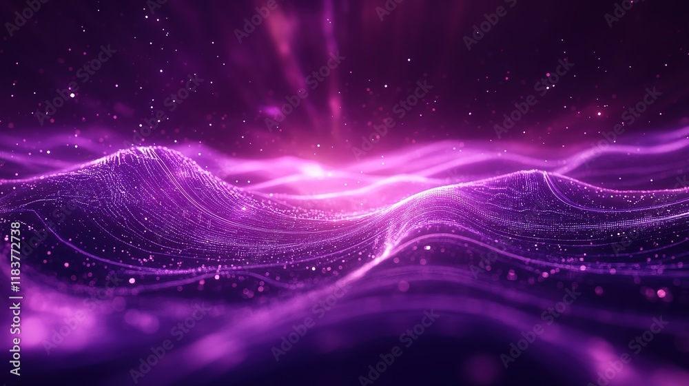 Poster mesmerizing purple forex chart backdrop, creating a visually captivating display of dynamic financia