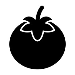 Tomato Glyph Icon Design