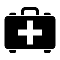 First Aid Kit Glyph Icon Design