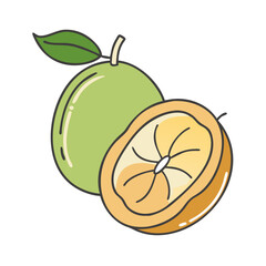 mamoncillo vector icon, fruit vector illustration - simple illustration of mamoncillo perfect for logos, and fruit-themed designs.