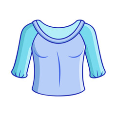 blouse vector icon, clothing vector illustration - simple illustration of blouse perfect for logos, and clothing-themed designs.