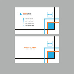 Modern minimalist business card design