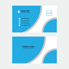 Modern minimalist business card design