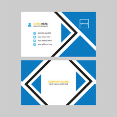 Modern minimalist business card design
