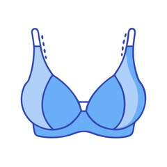 bra vector icon, clothing vector illustration - simple illustration of bra perfect for logos, and clothing-themed designs.