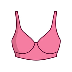 bralette vector icon, clothing vector illustration - simple illustration of bralette perfect for logos, and clothing-themed designs.